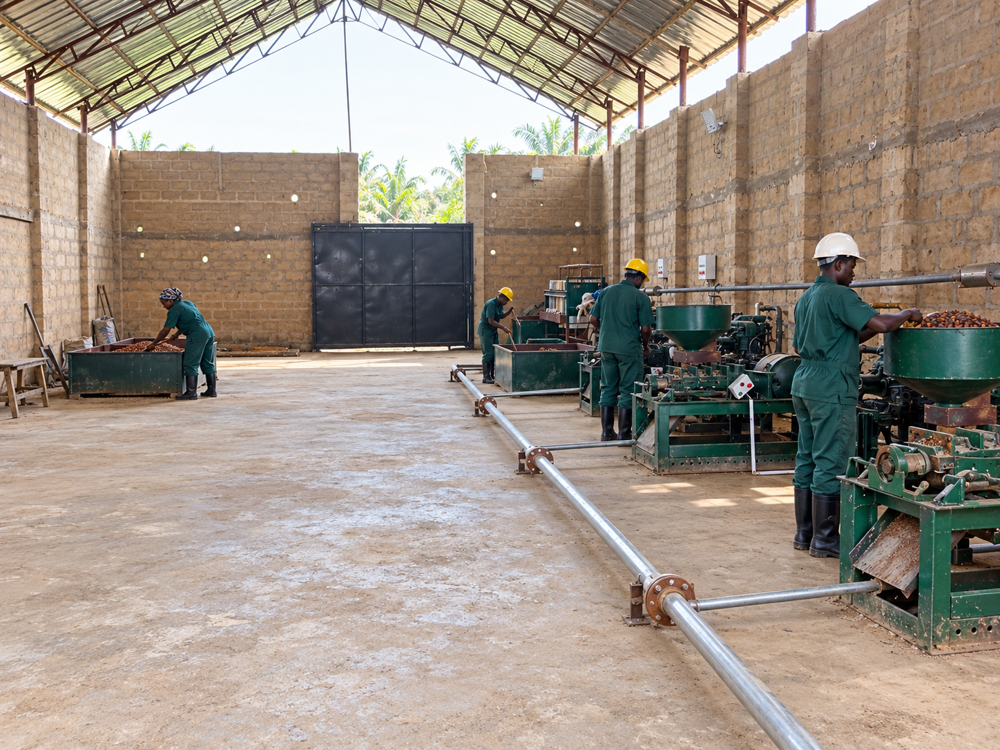 Temporary illustrative ADUWAOSA operations visual based on the current machinery and facility layout.
